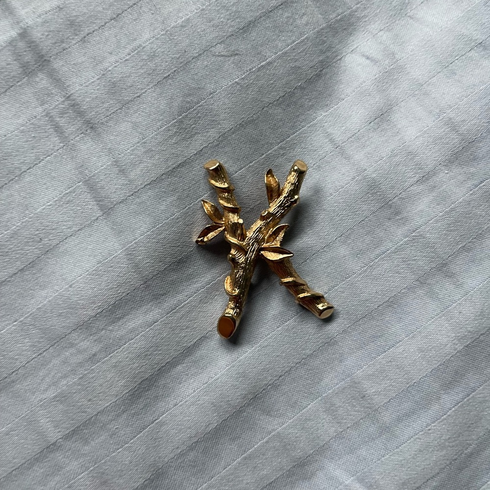 Gold Letter Pin